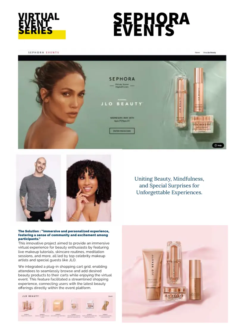 Sephora live event commerce