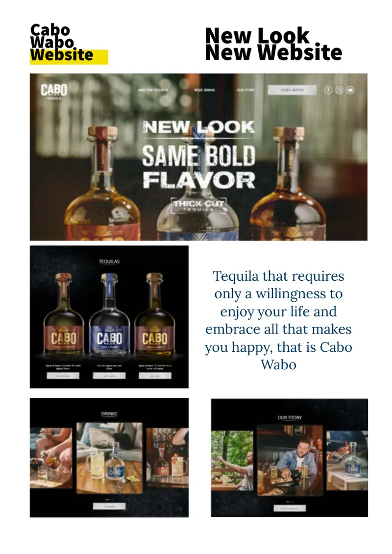 Cabo Wabo website redesign